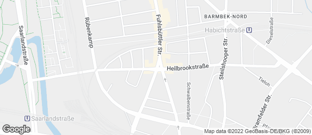 Karte mit Standort von Junge Die Bäckerei. - Fuhlsbüttler Straße