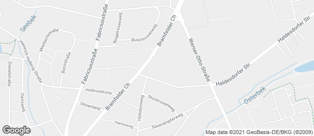 Karte mit Standort von Dat Backhus Bramfelder Chausssee
