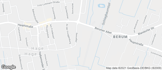 Karte mit Standort von Bäckerei Grünhoff