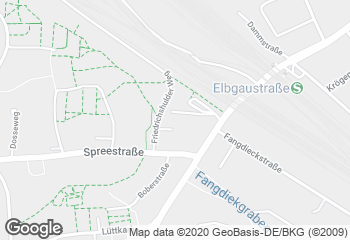 Karte mit Standort von HH Elbgaustraße im Edeka-Markt