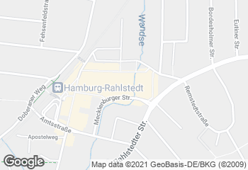 Karte mit Standort von Dat Backhus Einkaufszentrum Rahlstedt