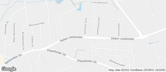 Karte mit Standort von Junge Die Bäckerei. - Sieker Landstraße