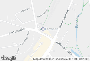 Karte mit Standort von Braaker Mühle - Farmsen / U-Bahn Farmsen