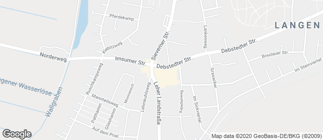Karte mit Standort von Stadtbäckerei Engelbrecht "Debstedter Straße"