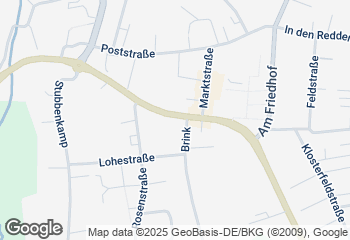 Karte mit Standort von Backhaus Lünstedt®