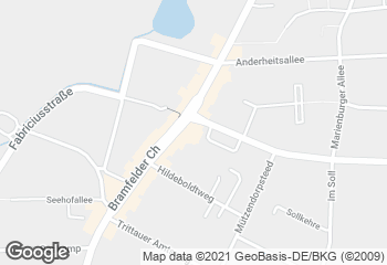 Karte mit Standort von Rohlfs Bäckerei & Konditorei GmbH