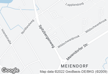 Karte mit Standort von Braaker Mühle - Meiendorf, Spitzbergenweg