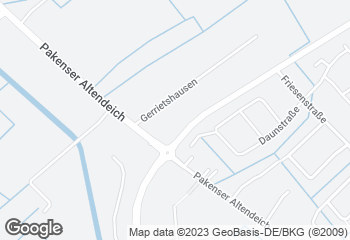 Karte mit Standort von Bäckerei&Konditorei Ulfers Eden - Café Bäderstraße