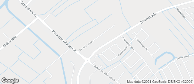 Karte mit Standort von Lorenz Bäcker Victorbur GmbH (EDEKA Hooksiel)