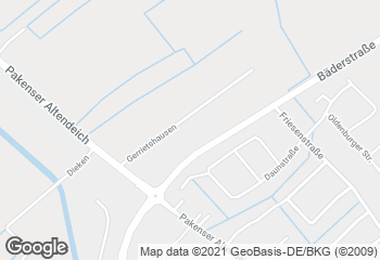 Karte mit Standort von Lorenz Bäcker Victorbur GmbH (EDEKA Hooksiel)