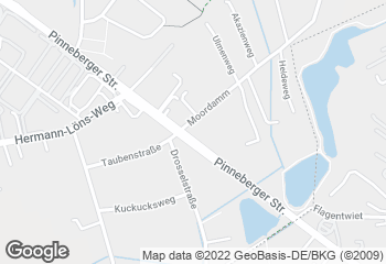 Karte mit Standort von Bäckereí Kolls Ellerbek