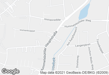 Karte mit Standort von Dat Backhus Hummelsbüttler Hauptstraße