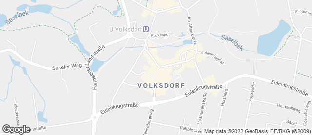 Karte mit Standort von Junge Die Bäckerei. - Weiße Rose Volksdorf