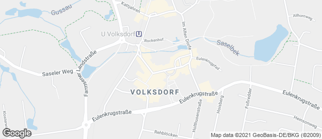 Karte mit Standort von Dat Backhus Volksdorf