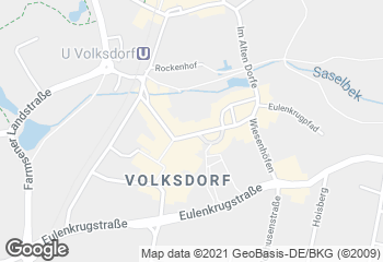 Karte mit Standort von Dat Backhus Volksdorf