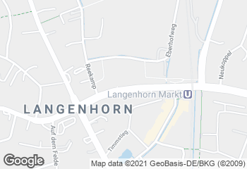 Karte mit Standort von Dat Backhus Langenhorn Markt