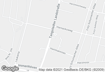 Karte mit Standort von Dat Backhus Tangstedter Landstraße