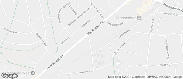 Karte mit Standort von Dat Backhus Ahrensburg Brückenstraße