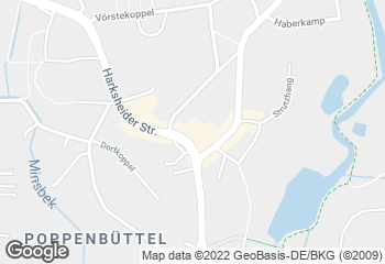 Karte mit Standort von Bäckerei/Konditorei H. von Allwörden GmbH