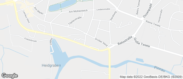 Karte mit Standort von Bäckerei Kolls Famila Uetersen