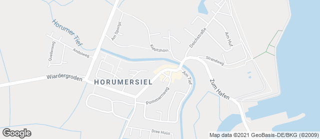 Karte mit Standort von Lorenz Bäcker Victorbur GmbH (Horumersiel)