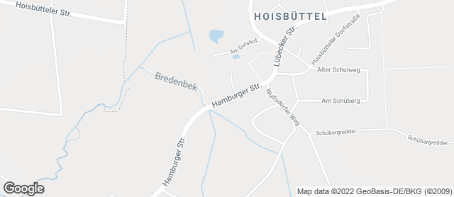 Karte mit Standort von Braaker Mühle - Hoisbüttel