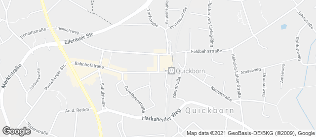 Karte mit Standort von Dat Backhus Quickborn