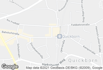 Karte mit Standort von Dat Backhus Quickborn