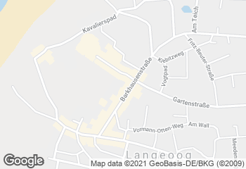 Karte mit Standort von Remmers Backstube auf Langeoog KG