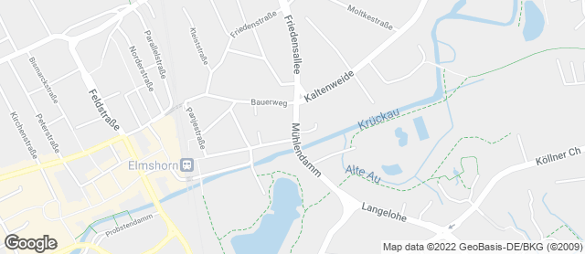 Karte mit Standort von Bäckerei/Konditorei Rohwer