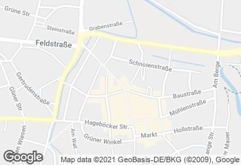 Karte mit Standort von Bäckerei & Konditorei Hatscher GmbH & Co. KG