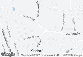 Karte mit Standort von Landbäckerei Matthiessen Kisdorf