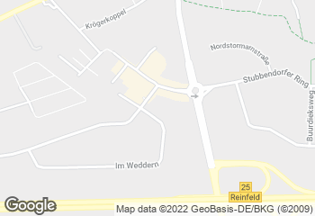 Karte mit Standort von Junge Die Bäckerei. - Reinfeld Drive In