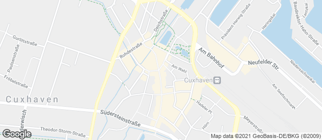 Karte mit Standort von Bäckerei und Konditorei Itjen "Stadt-Cafe"