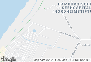 Karte mit Standort von Bäckerei Itjen im Haus Nordseebrandung