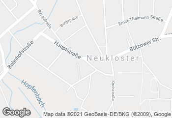 Karte mit Standort von Bäckerei-Konditorei August Hünemörder