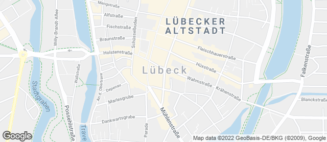 Karte mit Standort von Bäckerei/Konditorei H. von Allwörden GmbH