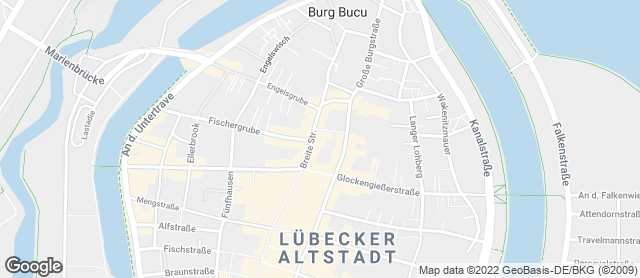 Karte mit Standort von Junge Die Bäckerei. - Breite Straße