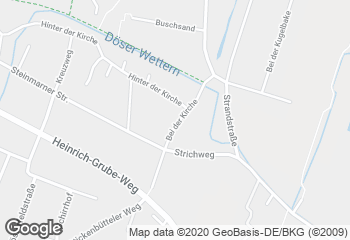 Karte mit Standort von Bäckerei & Konditorei Itjen in Döse