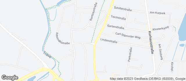 Karte mit Standort von Landbäckerei Matthiessen Bad Segeberg