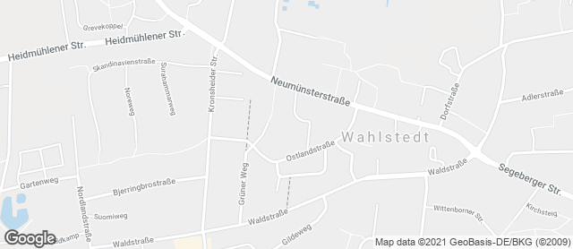 Karte mit Standort von Bäcker Steiskal - Verkaufsstelle REWE Wahlstedt