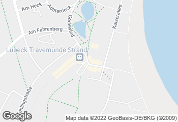 Karte mit Standort von Junge Die Bäckerei. - Am Strandbahnhof