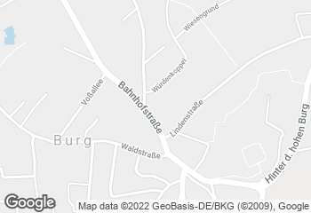 Karte mit Standort von Kalle-Bäcker Burg Edeka Kliesow