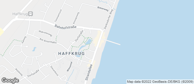 Karte mit Standort von Bäckerei Seßelberg Haffkrug - Strand