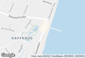 Karte mit Standort von Bäckerei Seßelberg Haffkrug - Strand
