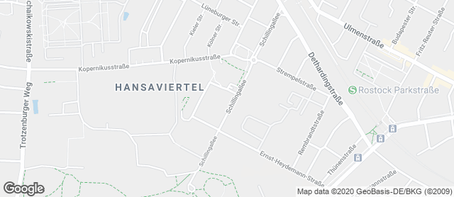 Karte mit Standort von Junge Die Bäckerei. - Schillingallee Pavillon
