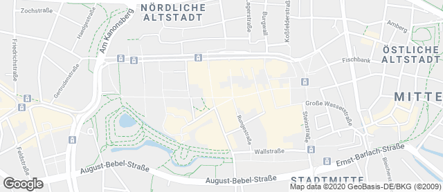 Karte mit Standort von Junge Die Bäckerei. - Kröpeliner Straße