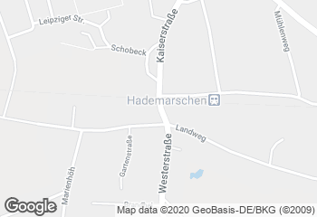 Karte mit Standort von Bäckerei/Konditorei Thiessen