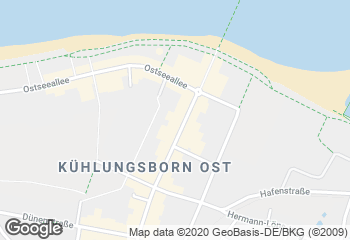 Karte mit Standort von Junge Die Bäckerei. - Strandstraße