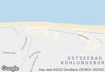 Karte mit Standort von Junge Die Bäckerei. - Ostseeallee